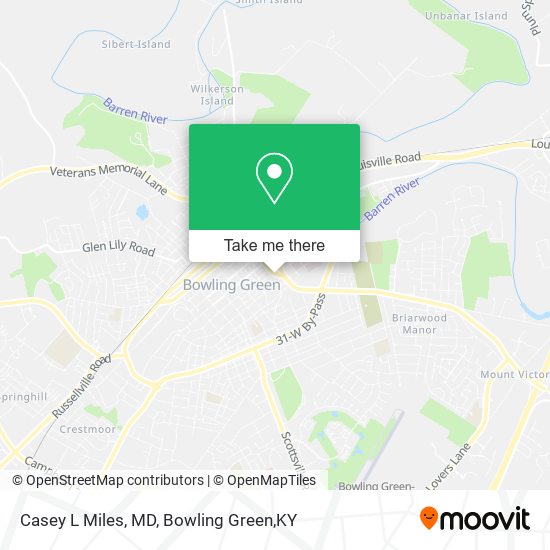 Casey L Miles, MD map