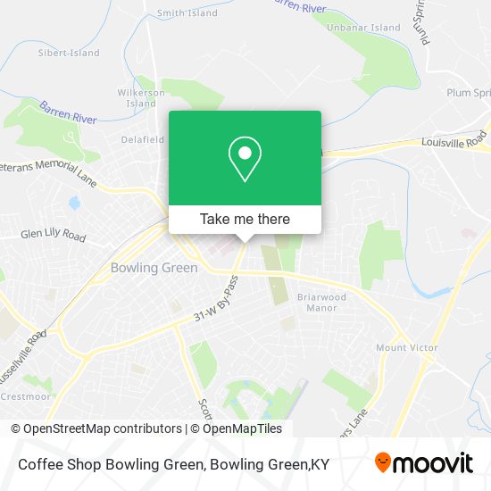 Coffee Shop Bowling Green map