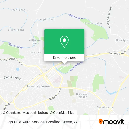 High Mile Auto Service map
