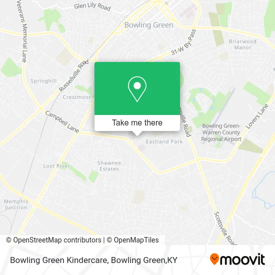 Mapa de Bowling Green Kindercare
