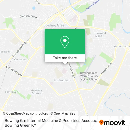 Mapa de Bowling Grn Internal Medicine & Pediatrics Assocts