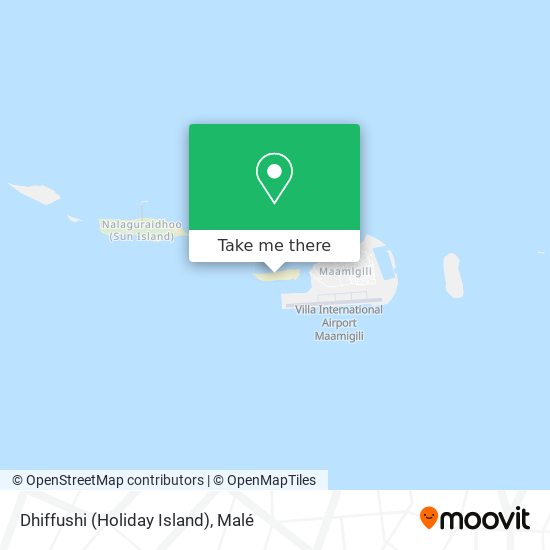 Dhiffushi (Holiday Island) map