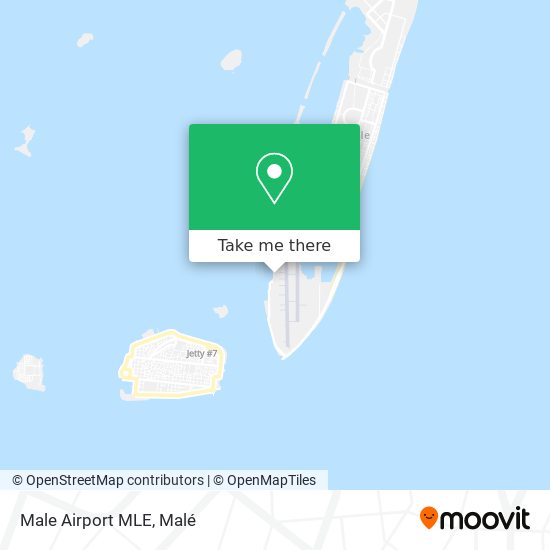 Male Airport MLE map