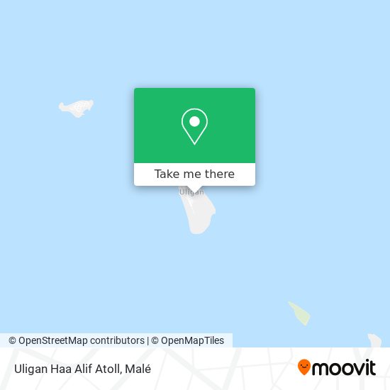 Uligan Haa Alif Atoll map