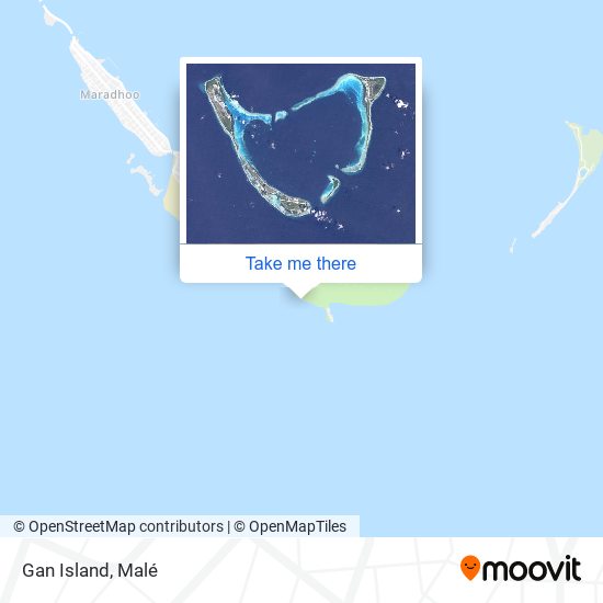 Gan Island map