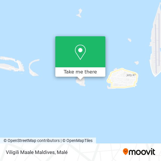 Viligili Maale Maldives map