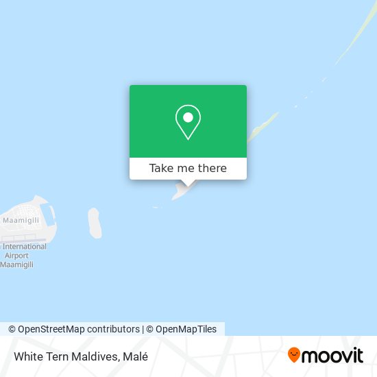 White Tern Maldives map