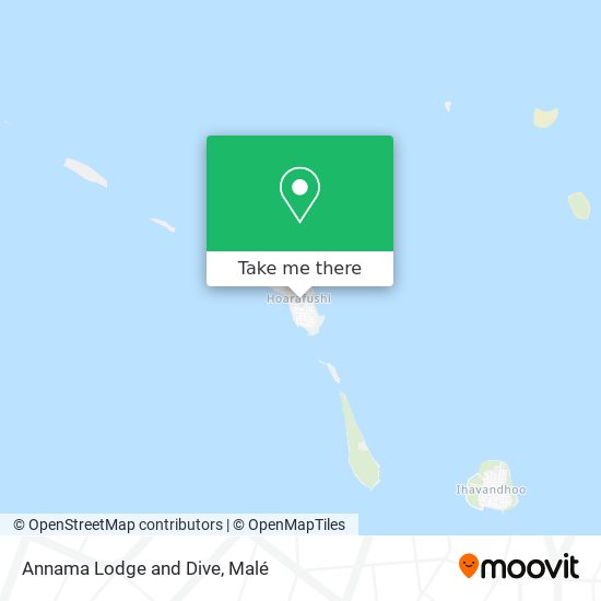 Annama Lodge and Dive map