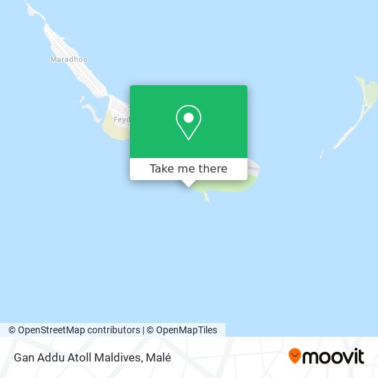 Gan Addu Atoll Maldives map