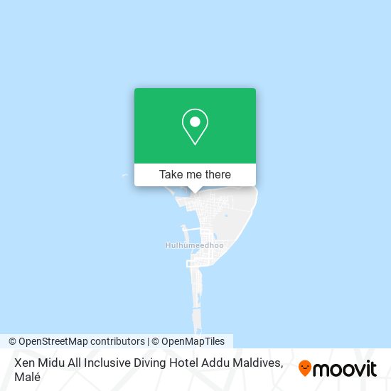 Xen Midu All Inclusive Diving Hotel Addu Maldives map