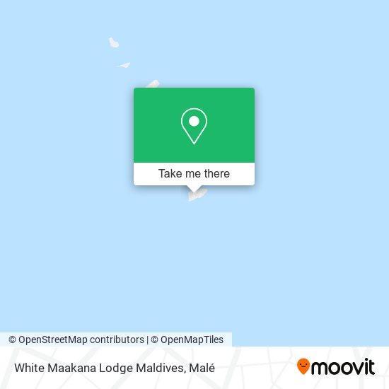 White Maakana Lodge Maldives map