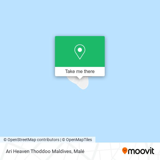 Ari Heaven Thoddoo Maldives map