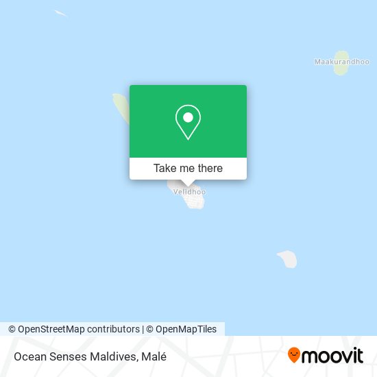 Ocean Senses Maldives map