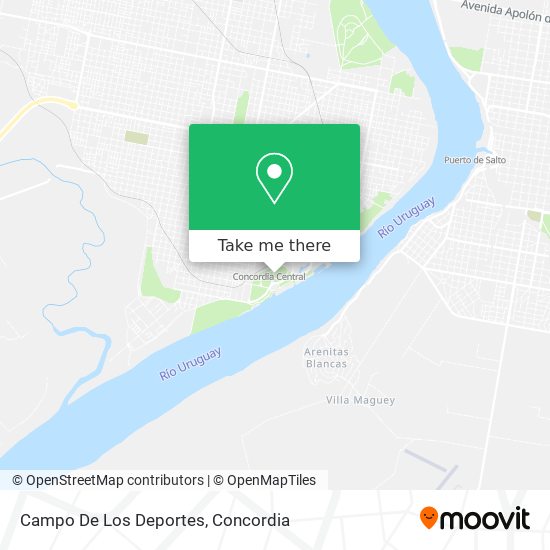 Mapa de Campo De Los Deportes