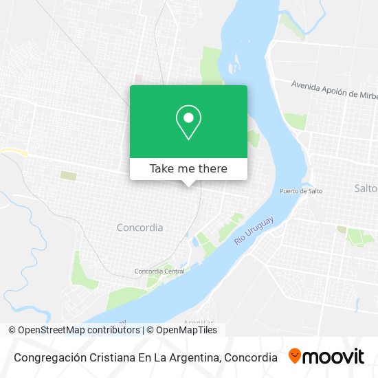 Mapa de Congregación Cristiana En La Argentina