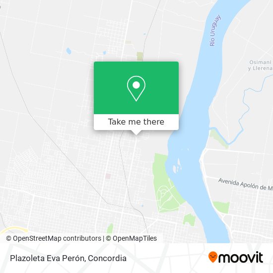 Plazoleta Eva Perón map