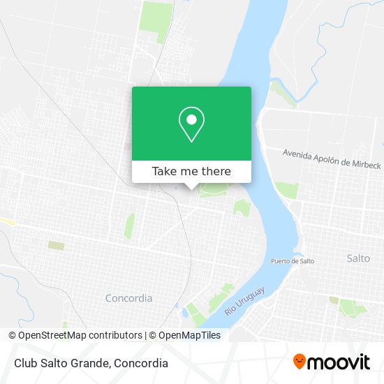 Club Salto Grande map