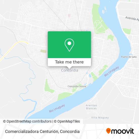 Mapa de Comercializadora Centurión