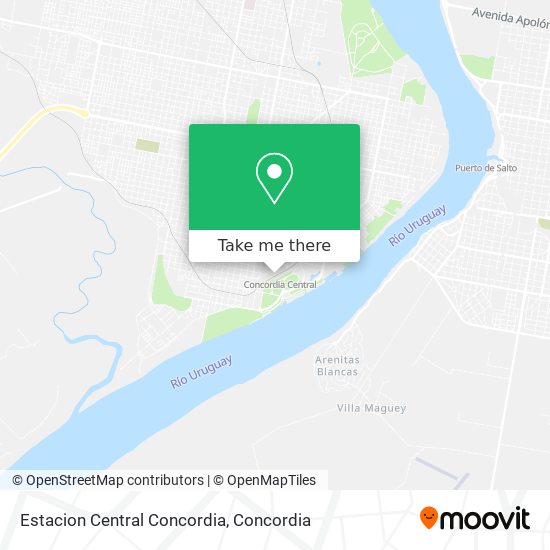 Estacion Central Concordia map