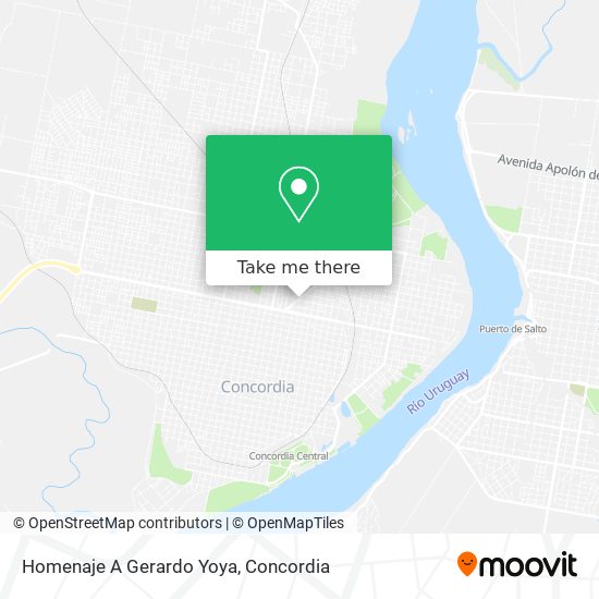 Homenaje A Gerardo Yoya map