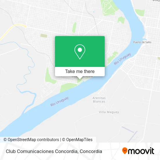 Mapa de Club Comunicaciones Concordia