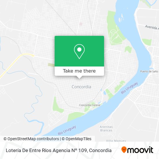 Lotería De Entre Ríos Agencia Nº 109 map