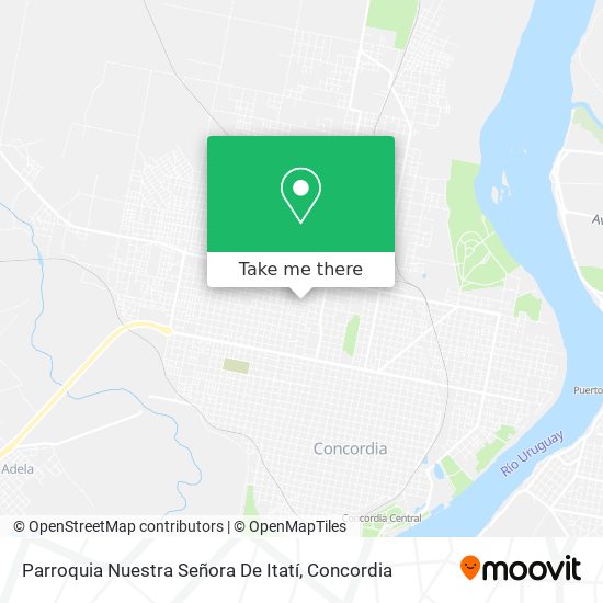 Mapa de Parroquia Nuestra Señora De Itatí