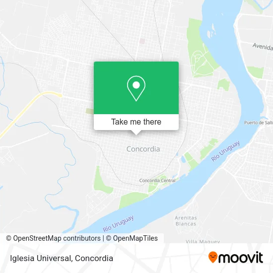 Iglesia Universal map