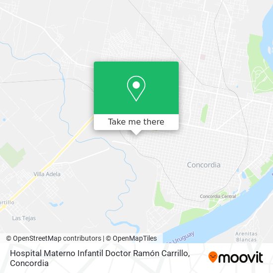 Hospital Materno Infantil Doctor Ramón Carrillo map