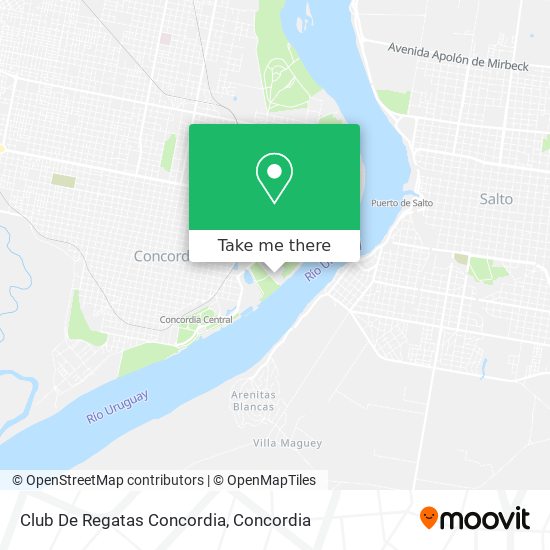 Club De Regatas Concordia map