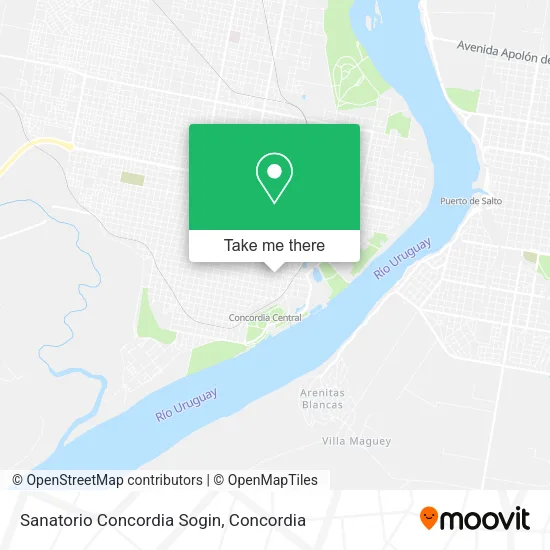 Sanatorio Concordia Sogin map