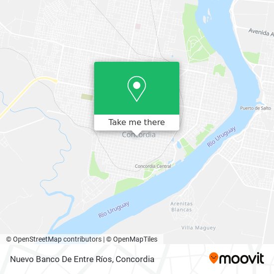 Nuevo Banco De Entre Ríos map