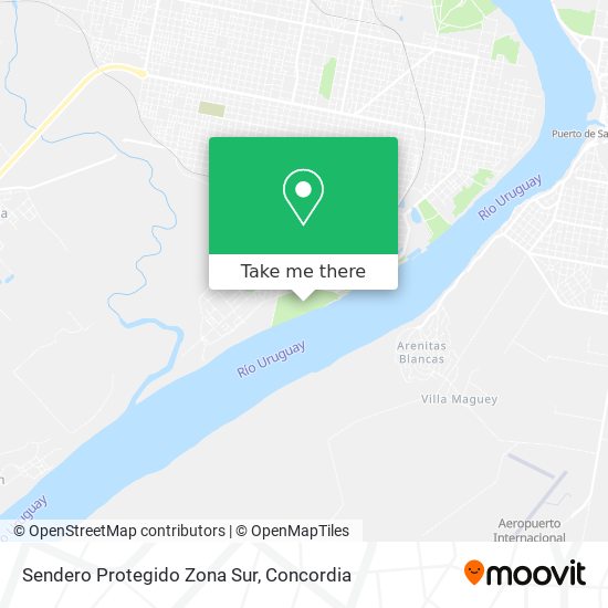 Sendero Protegido Zona Sur map