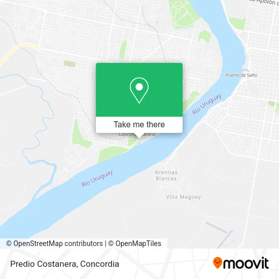Mapa de Predio Costanera