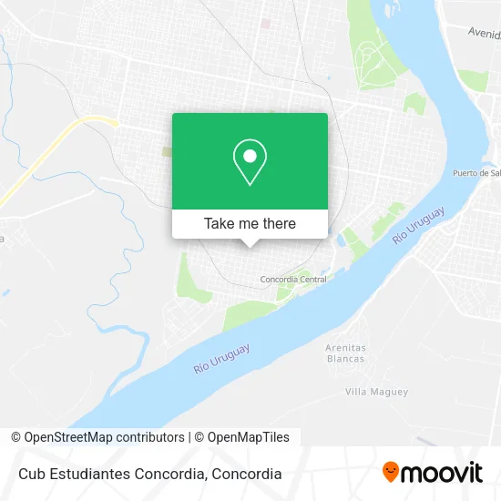 Mapa de Cub Estudiantes Concordia