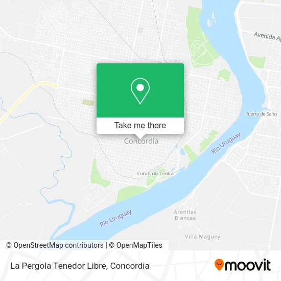 Mapa de La Pergola Tenedor Libre
