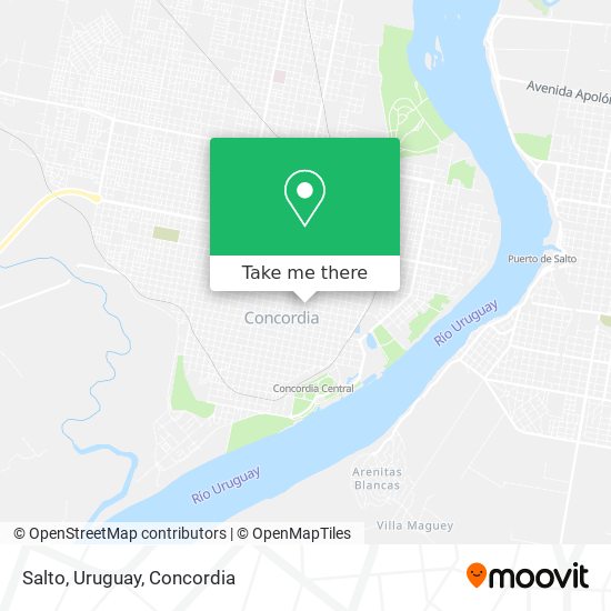 Salto, Uruguay map