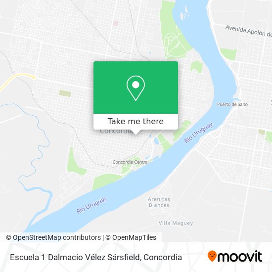 Mapa de Escuela 1 Dalmacio Vélez Sársfield