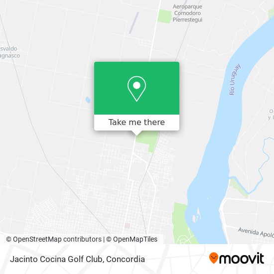 Jacinto Cocina Golf Club map