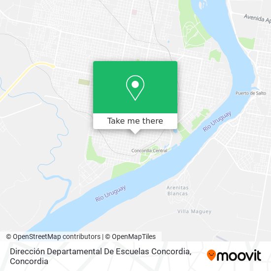 Mapa de Dirección Departamental De Escuelas Concordia