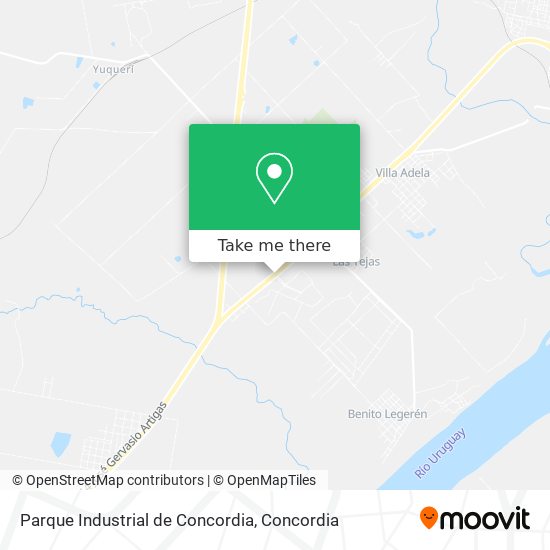 Mapa de Parque Industrial de Concordia
