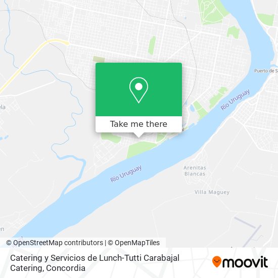 Mapa de Catering y Servicios de Lunch-Tutti Carabajal Catering