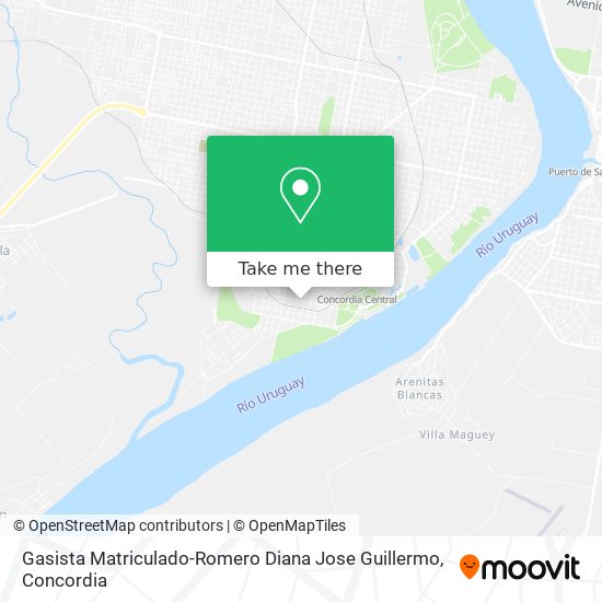 Gasista Matriculado-Romero Diana Jose Guillermo map
