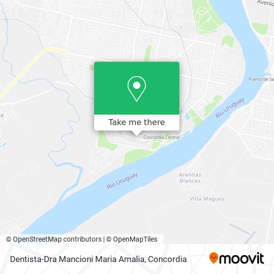 Mapa de Dentista-Dra Mancioni Maria Amalia