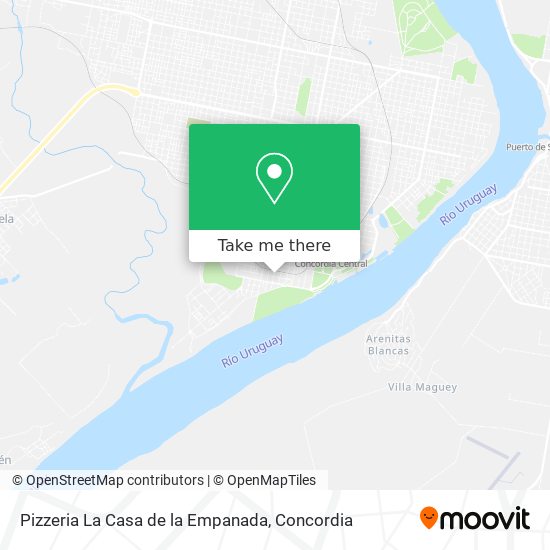 Mapa de Pizzeria La Casa de la Empanada