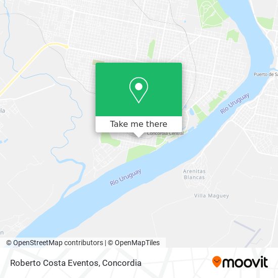 Roberto Costa Eventos map