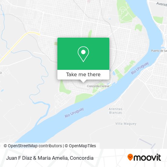 Mapa de Juan F Díaz & María Amelia