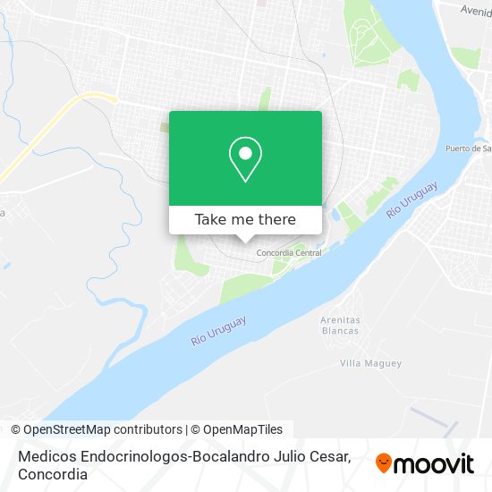 Medicos Endocrinologos-Bocalandro Julio Cesar map