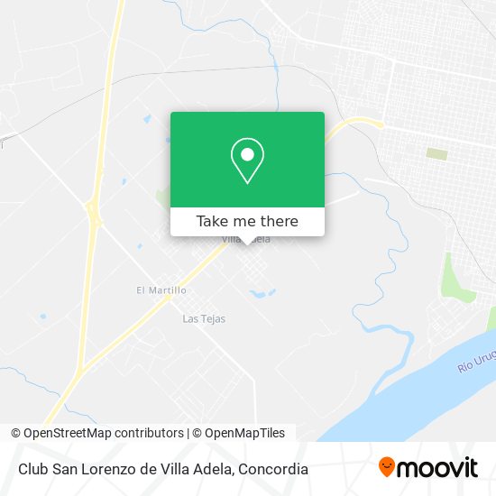 Club San Lorenzo de Villa Adela map