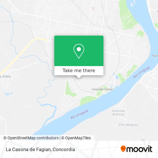 Mapa de La Casona de Fagian